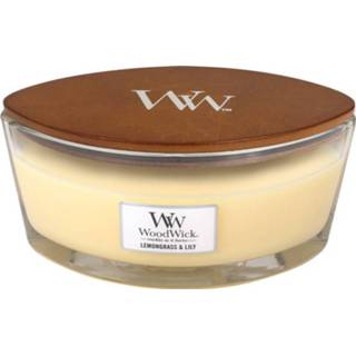 👉 Kaars One Size GeenKleur Woodwick Lemongrass & Lily Ellipse 5038581056913