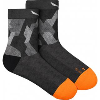 👉 Sock zwart mannen Salewa - Pedroc Camu All Mountain QRT Wandelsokken maat 42-44, 4053866402323