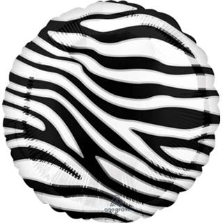 👉 Folieballon wit zwart Anagram Zebra 43 Cm Wit/zwart 26635423847