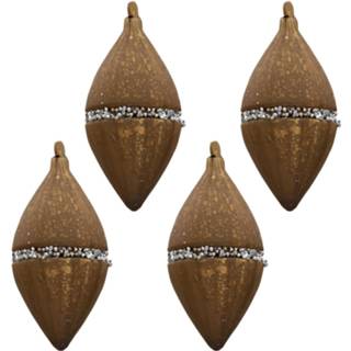 👉 Kerstbal meerkleurig Clayre & Eef Doos kerstballen 7*7*14 cm (set 4) 6GL3272 8717459796300