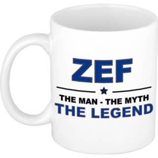 👉 Beker keramiek active mannen Zef The man, myth legend verjaardagscadeau mok / 300 ml