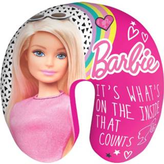 👉 Nekkussen roze polyester meisjes Barbie 28 X 25 Cm 5205698494260