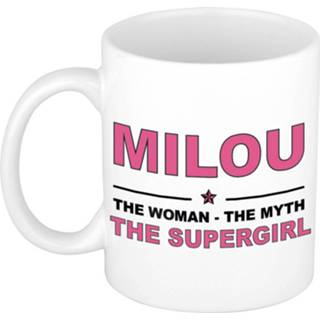 👉 Beker keramiek active vrouwen Milou The woman, myth supergirl verjaardagscadeau mok / 300 ml