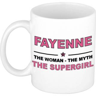 👉 Mok active vrouwen Fayenne The woman, myth supergirl collega kado mokken/bekers 300 ml