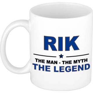 👉 Beker keramiek active mannen Rik The man, myth legend verjaardagscadeau mok / 300 ml