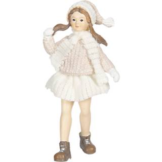 👉 Roze meerkleurig kinderen Clayre & Eef Decoratie kind 8*4*17 cm van Polyresin 8717459751088
