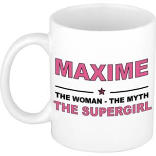 👉 Mok active vrouwen Maxime The woman, myth supergirl collega kado mokken/bekers 300 ml