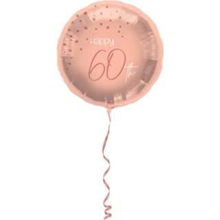 👉 Folieballon roze Folat Elegant Lush Happy 60th 45 Cm 8714572677608