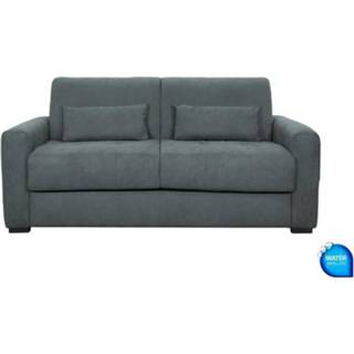 👉 Slaapbank blauwe stof 3-zits - L204 X D102 H95 Cm Eureka 8053470094798