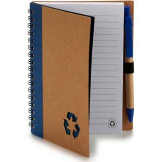 👉 Notitieboek blauw recycled papier Pincello 16 Cm 140 Pagina's 8720585180738