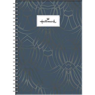 👉 Notitieboek blauw papier goud Hallmark A4 Spiral Blauw/goud 5204549139725