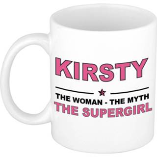 👉 Mok active vrouwen Kirsty The woman, myth supergirl collega kado mokken/bekers 300 ml