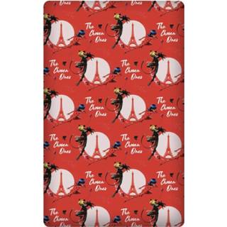 👉 Hoeslaken rood katoen Carbotex Miraculous Junior 90 X 190 Cm 5407007982400
