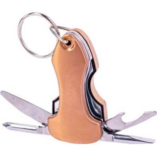 👉 Sleutelhanger aluminium goud Fizz Creations Multitool 5-delig 5060679336027