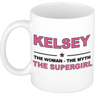 👉 Beker keramiek active vrouwen Kelsey The woman, myth supergirl verjaardagscadeau mok / 300 ml