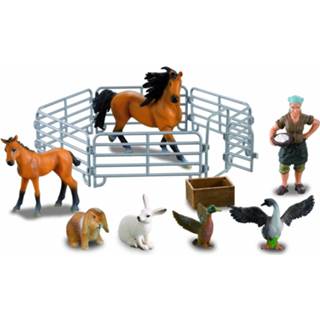 👉 Boerderij speelgoed Farmee Boerderijspeelgoed Paard Met Hek - 5907222954911