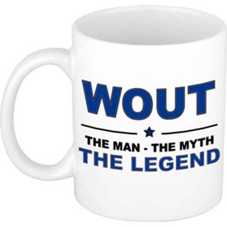 👉 Beker wit keramiek multikleur senioren vrouwen Oma The Woman Myth Legend Cadeau Mok / - 300 Ml Verjaardag Moederdag Kado Koffiemok Theebeker 8720147954210