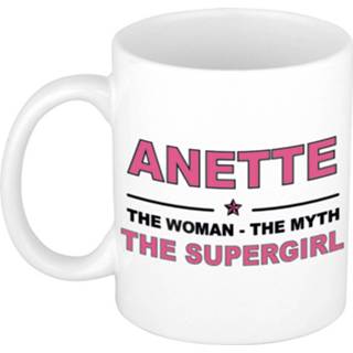 👉 Mok active vrouwen Anette The woman, myth supergirl collega kado mokken/bekers 300 ml