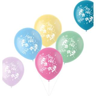 👉 Ballon Folat Ballonnen Stay Wild Rolschaatsen 33 Cm Latex 6 Stuks 8714572186698