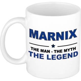 👉 Beker keramiek active mannen Marnix The man, myth legend verjaardagscadeau mok / 300 ml