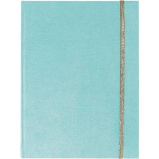 👉 Dagboek blauw suede Graphique De France Blue 20 X 15 Cm Aqua 9781477088081