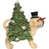 👉 Kerstboom meerkleurig Clayre & Eef Decoratie hond met LED 21*13*23 cm 6PR2988 8717459736313