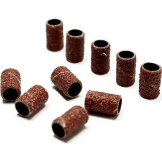 👉 Medium schuurrolletje One Size GeenKleur Cosmetics Zone Schuurrolletjes Nagelfrees Gradatie 80 - 10mm/10 stuks 8719925798078