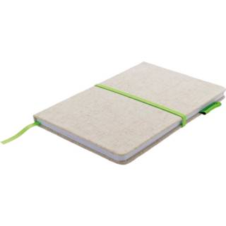 👉 Notitieboek bruin groen katoen Xd Collection Eco A5 Jute/katoen Bruin/groen 8714612109984
