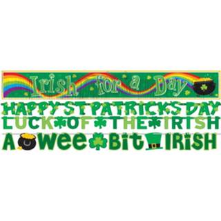 👉 Letterslinger groen papier Amscan St. Patrick's Day 4-delig 13051323592