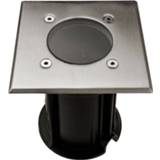 👉 Grondspot grijs RVS Led - Viron Mia Inbouw Vierkant Gu10 Fitting Waterdicht Ip65 Ø110mm 6013918689643