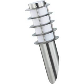 👉 Buitenlamp RVS Led Tuinverlichting - Nalid 1 Wand E27 Rond 7433603683678