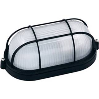 Buitenlamp zwart aluminium Led Tuinverlichting - Torina Wand Mat E27 Ovaal 7433603693684