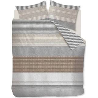 👉 Dekbedovertrek grijs katoen Ariadne At Home Lin - 2-persoons (200x200/220 Cm + 2 Slopen) Grey 8719931399184