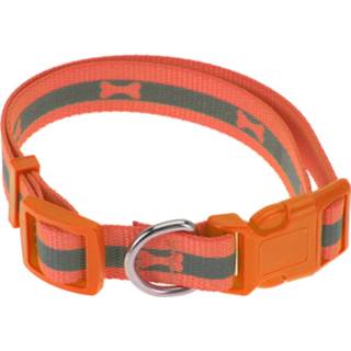👉 Hondenhalsband oranje Dogs Collection Neon 30-50 Cm Donkeroranje 8720585149933