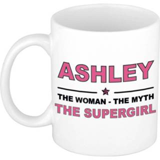Mok active vrouwen Bridget The woman, myth supergirl collega kado mokken/bekers 300 ml