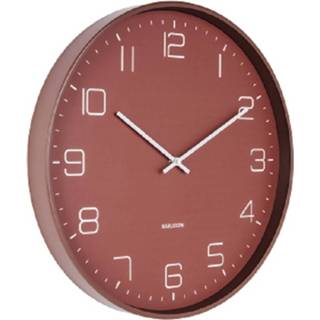 👉 Wandklok rood staal Karlsson Lofty 40 X 4,5 Cm 8714302655784