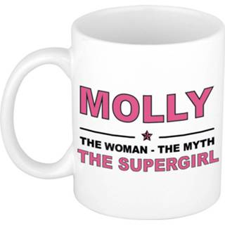 👉 Mok active vrouwen Molly The woman, myth supergirl collega kado mokken/bekers 300 ml