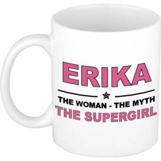 👉 Mok active vrouwen Erika The woman, myth supergirl collega kado mokken/bekers 300 ml