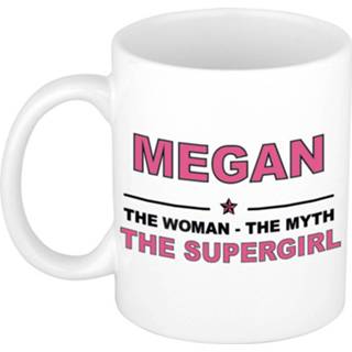 👉 Mok active vrouwen Megan The woman, myth supergirl collega kado mokken/bekers 300 ml