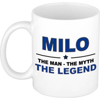 👉 Beker keramiek active mannen Milo The man, myth legend verjaardagscadeau mok / 300 ml