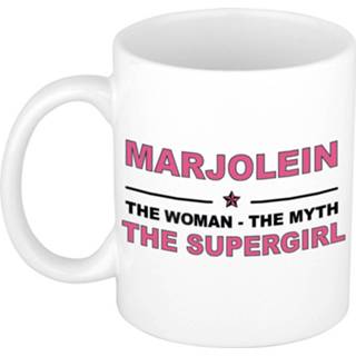 Mok active vrouwen Marjolein The woman, myth supergirl collega kado mokken/bekers 300 ml