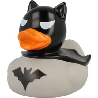 👉 Badeendje grijs zwart rubber Lilalu Badeend Dark Duck Junior 8,5 Cm Grijs/zwart 4250282420232