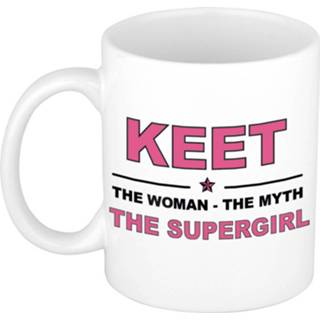 👉 Mok active vrouwen Keet The woman, myth supergirl collega kado mokken/bekers 300 ml