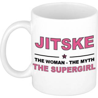 👉 Mok active vrouwen Jessie The woman, myth supergirl collega kado mokken/bekers 300 ml