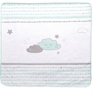 👉 Deken grijs groen katoen Roba Happy Cloud 80 X Cm Grijs/groen 4005317308005