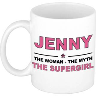 Mok active vrouwen Jenny The woman, myth supergirl collega kado mokken/bekers 300 ml