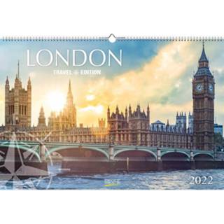 👉 Wandkalender papier Comello London 2022 39 X 58 Cm 9783731858034