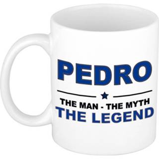 👉 Beker keramiek active mannen Pedro The man, myth legend verjaardagscadeau mok / 300 ml