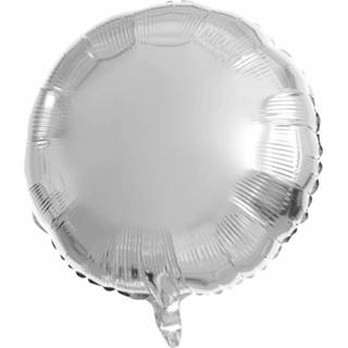 👉 Folieballon zilver Folat Rond 45 Cm 8714572668903