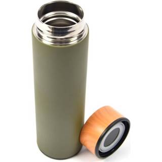 👉 Isoleerfles Discountershop® Thermos - 450ml -Compact 6.5 X 22.4 Cm Olive 8715218740946